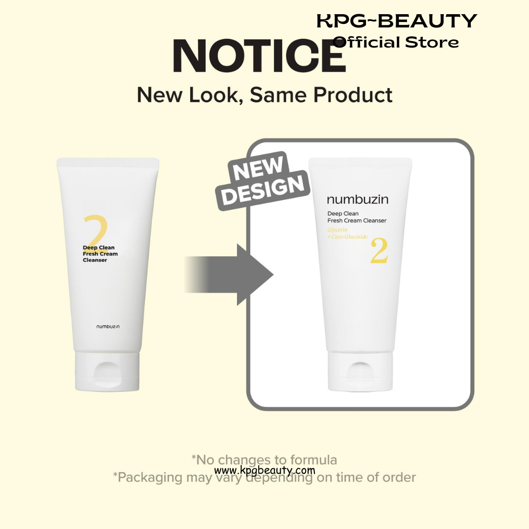 numbuzin No.2 Cleansing Foam | Deep Clean Fresh Cream Cleanser | Foam Cleanser, Gentle Exfoliation, Deep Cleansing, Natural Ingredients | Blackheads, Excess Oil, Dead Skin Cells | 120ml Numbuzin