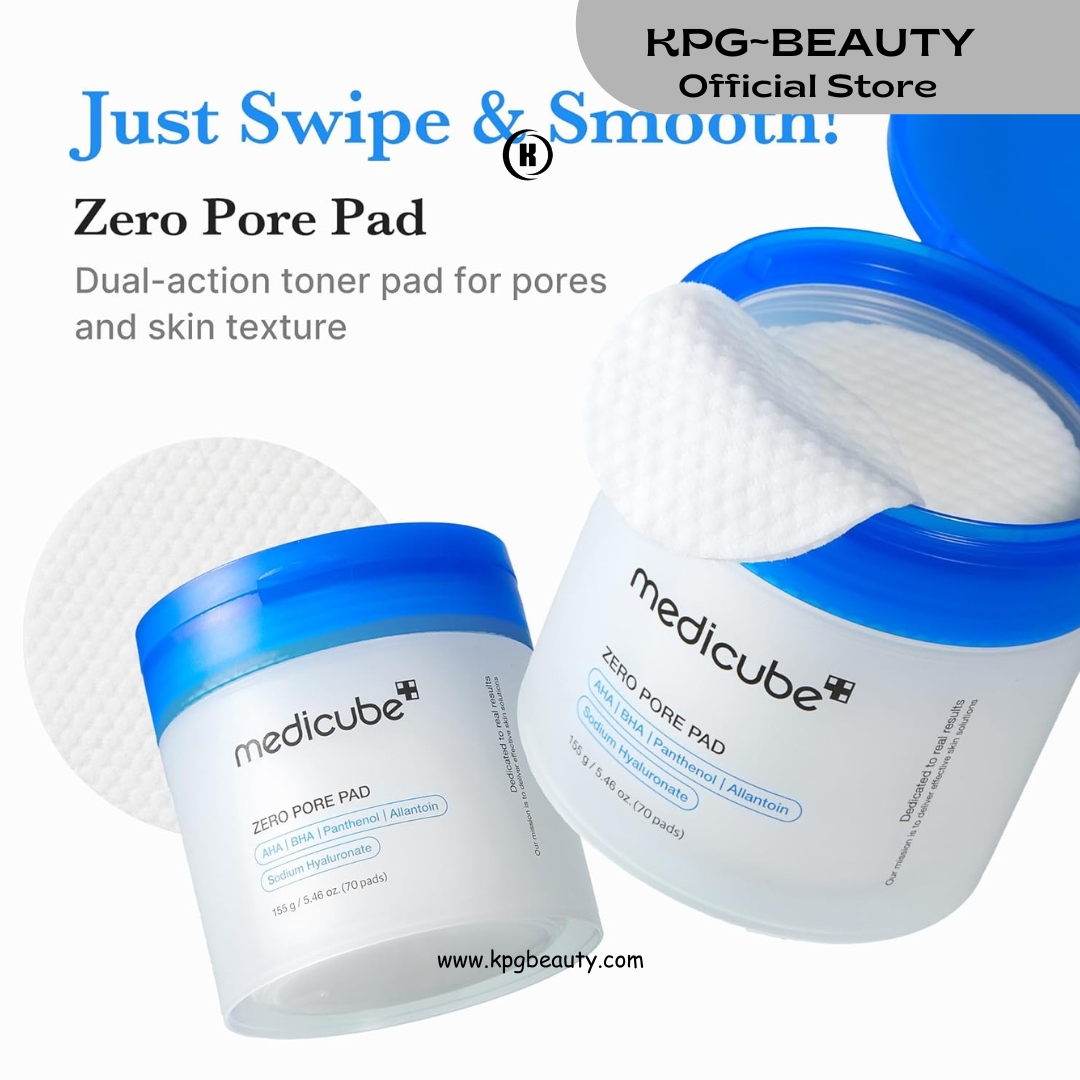 Medicube Deep Clean to Deep Glow Set: Age-R Booster Pro (Black) and Zero Pore Pads 2.0