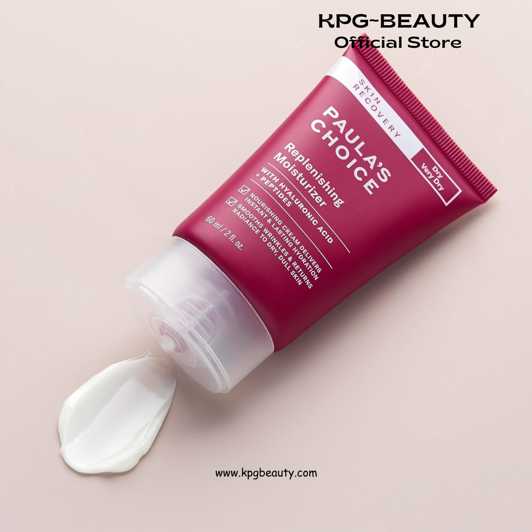 Paula's Choice SKIN RECOVERY Replenishing Face Moisturizer Cream, Daily Facial Moisturizer with Hyaluronic Acid, & Peptides, Face Lotion for Dry, Sensitive Skin, Fragrance-Free, 60ML Paula’s Choice