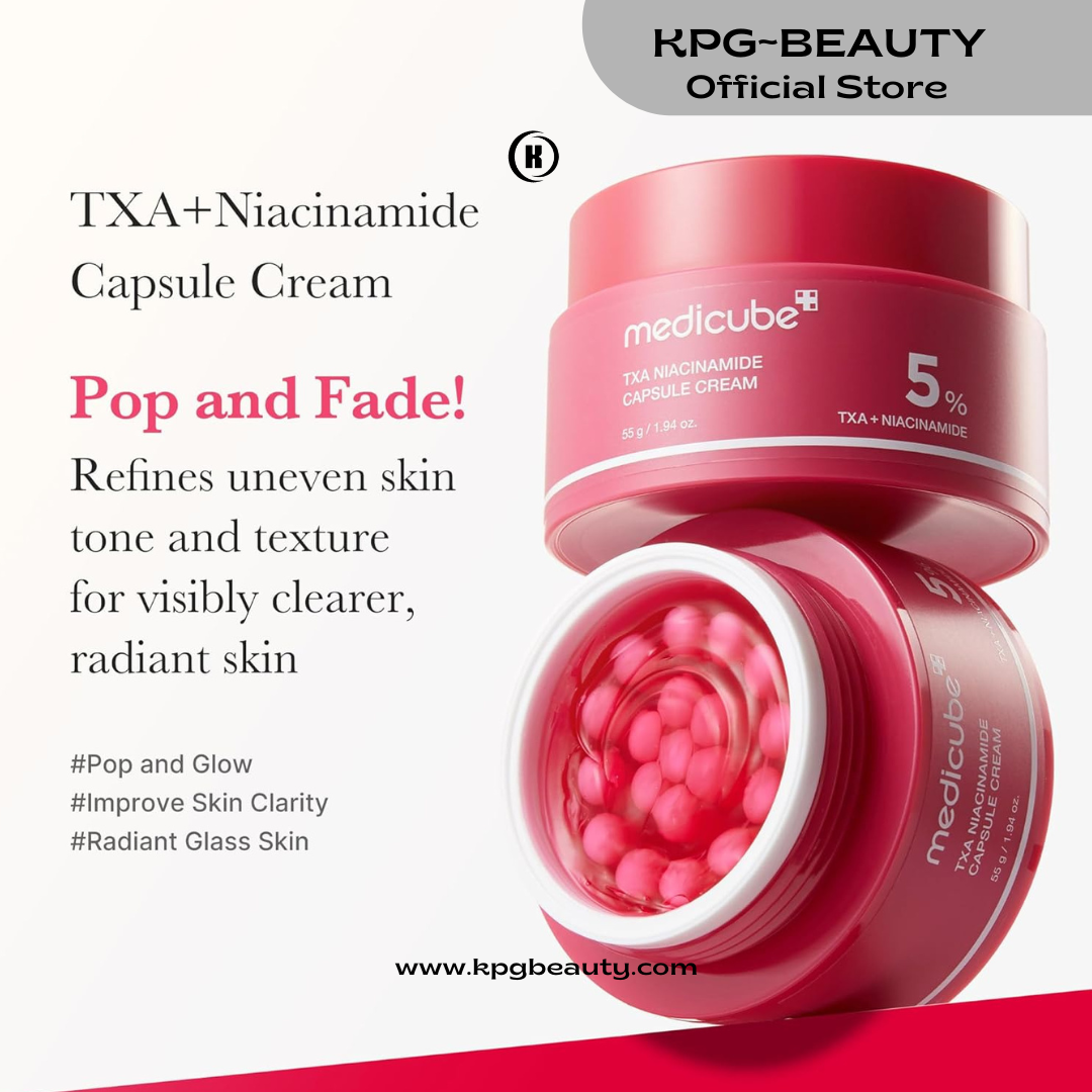 medicube TXA+Niacinamide Capsule Cream | Dual Radiance Moisturizer, Ideal for Use After Spot Care | For Uneven Skin Tone, Texture & Hydration | 99% Pure Tranexamic Acid | Korean Skincare 55 Grams