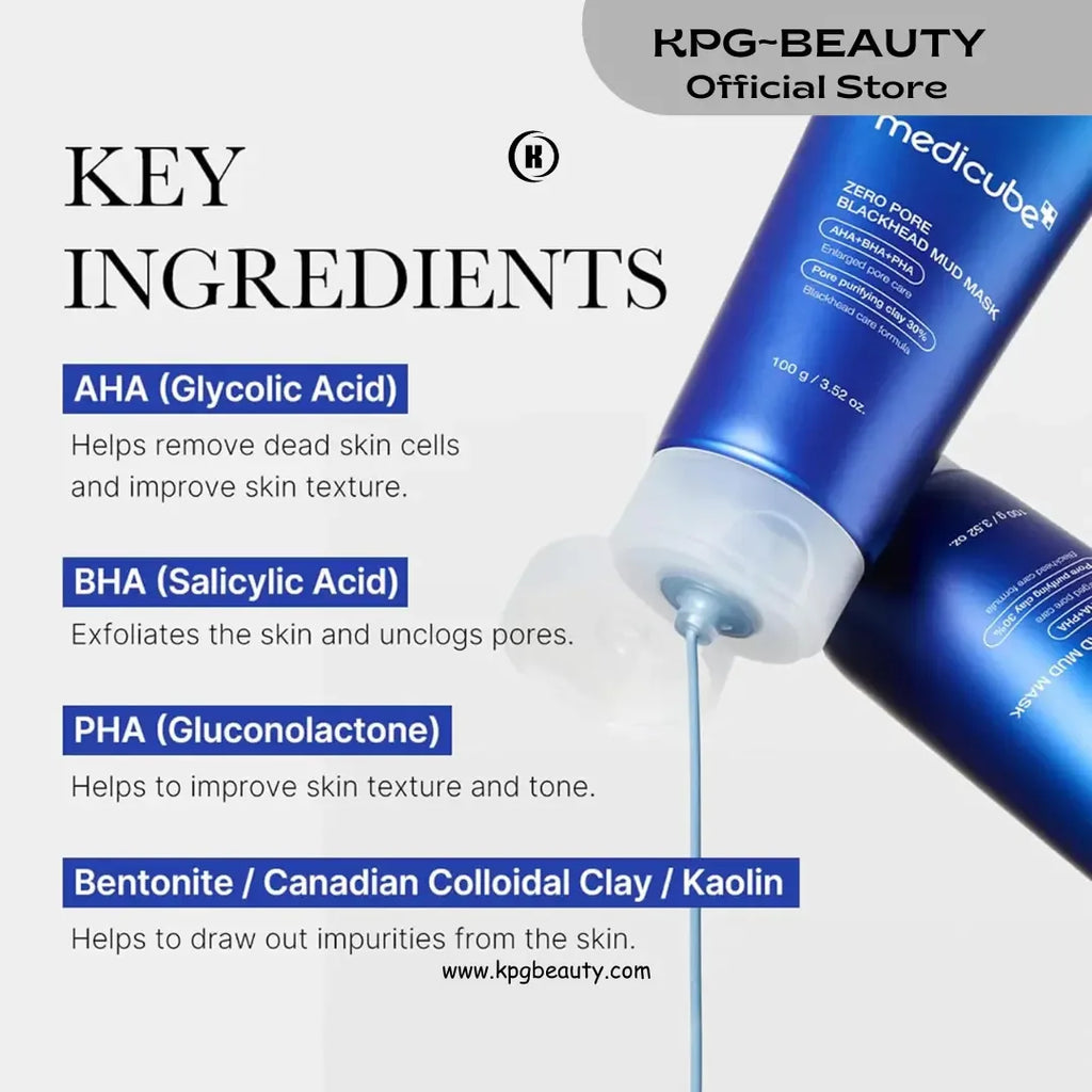 Medicube Zero Pore Blackhead Mud Mask – Pore Tightening & Skin Cooling Clay Mask | K-Beauty Nepal.