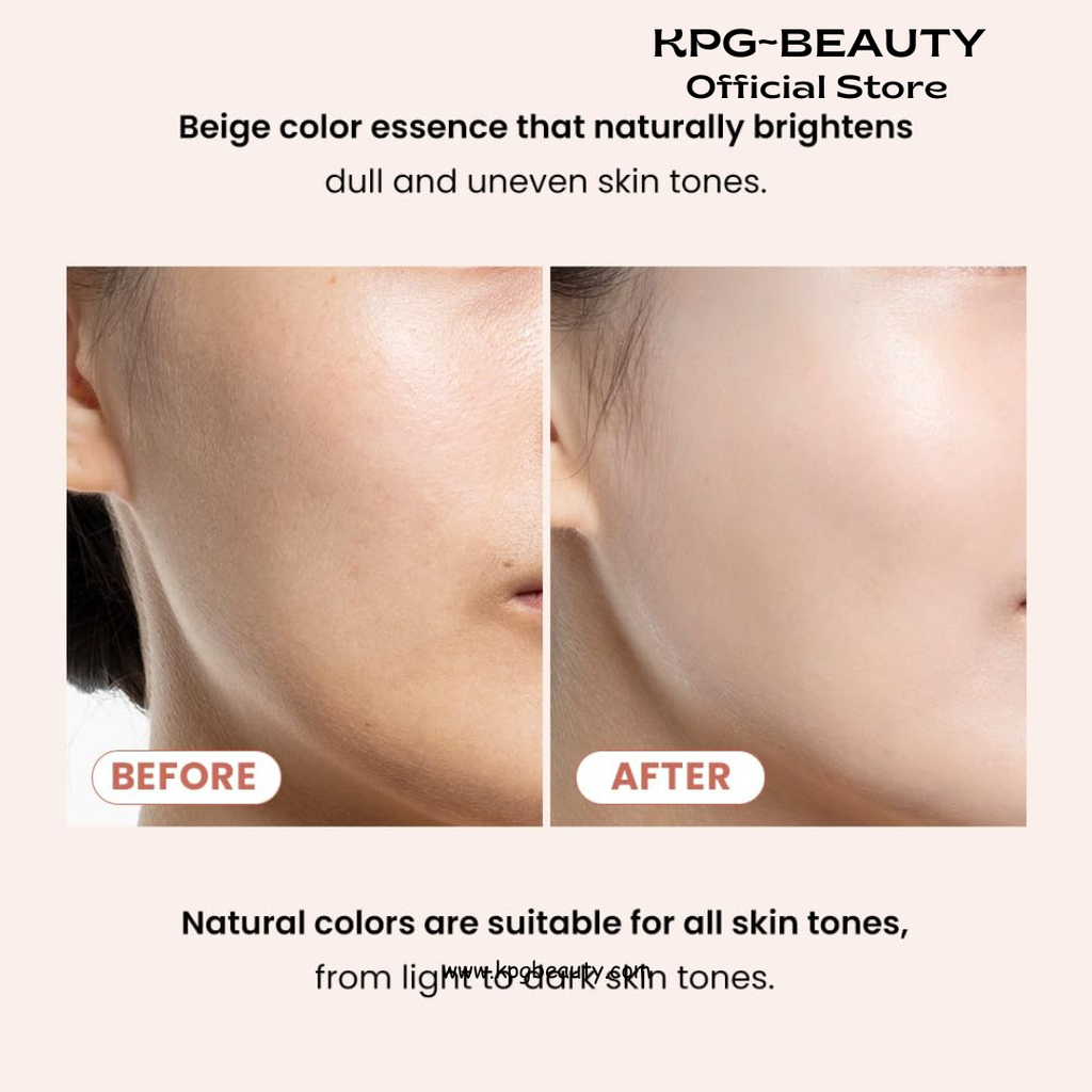 TIRTIR Mask Fit Tone Up Essence | Tinted Moisturizer, All-in-one base, Glass skin look, Deep Hydration, Long-lasting, Natural Coverage, Lightweight, Make-up free look, 1.01 fl.oz. (Beige) TIRTIR
