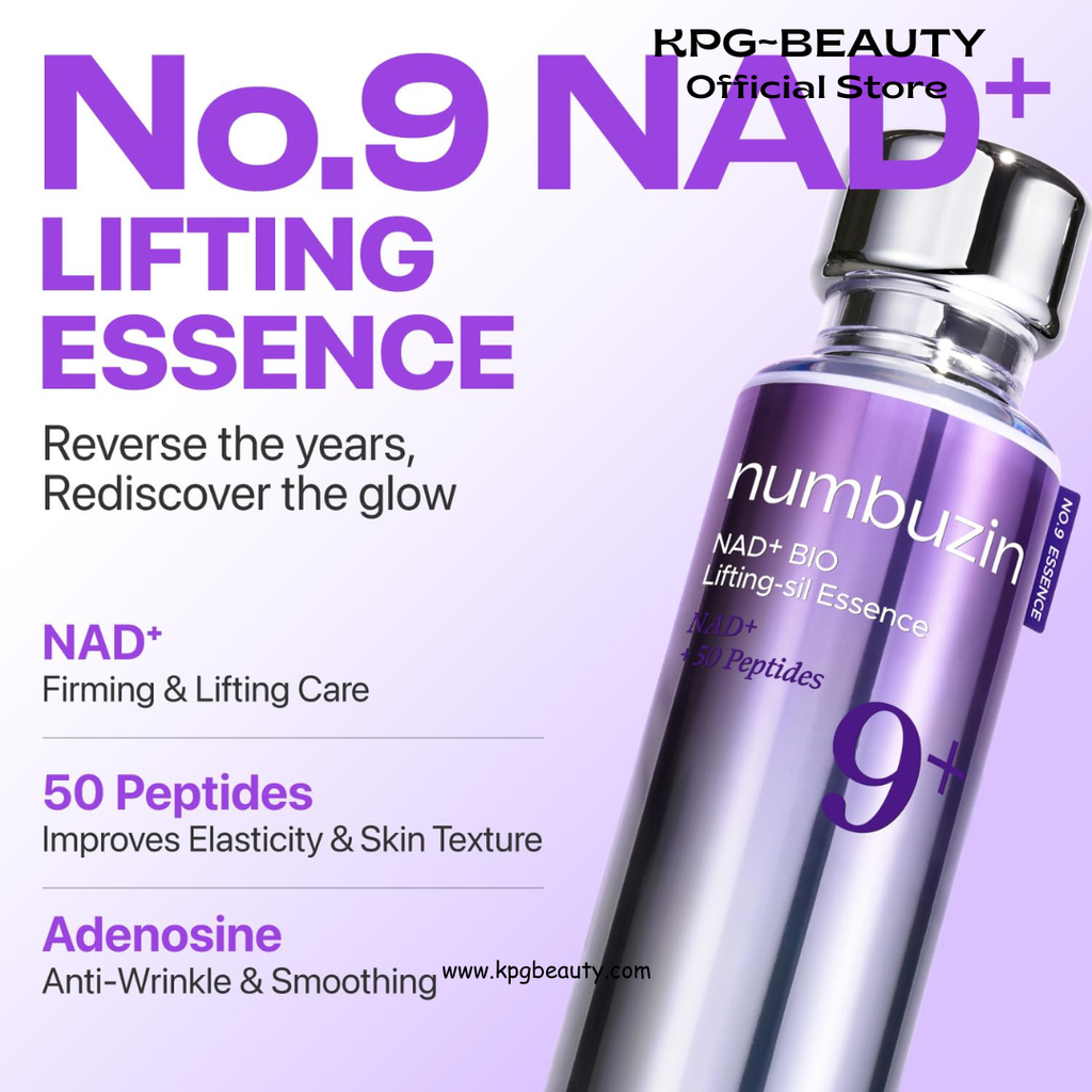 numbuzin No.9 NAD+ Peptide Lifting Serum, Firming & Wrinkles, Fine Lines & Elasticity,Tightening Formula, Korean Skincare 1.69 fl Numbuzin
