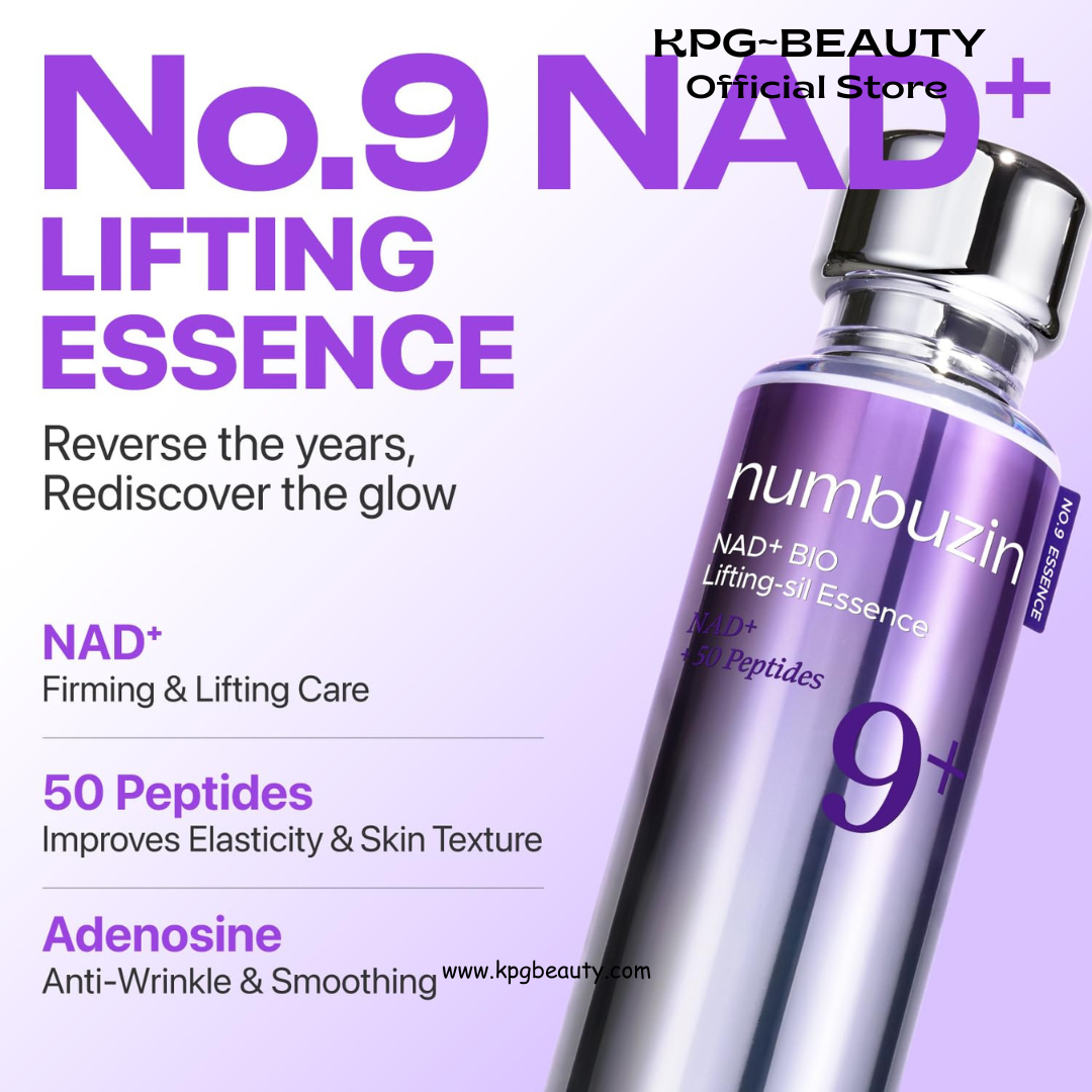 numbuzin No.9 NAD+ Peptide Lifting Serum, Firming & Wrinkles, Fine Lines & Elasticity,Tightening Formula, Korean Skincare 1.69 fl Numbuzin