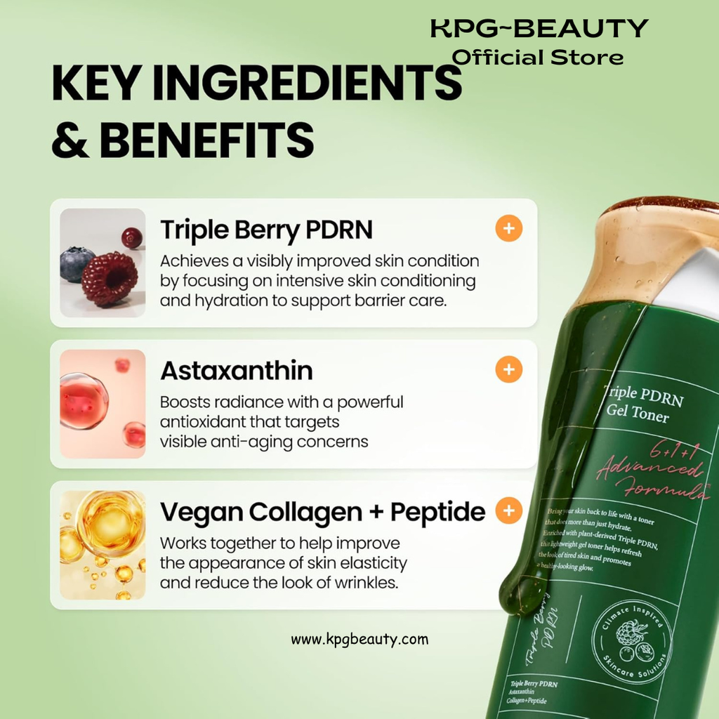 AXIS-Y Triple PDRN Gel Toner for Face – Hydrating Korean Toner with Vegan PDRN, Astaxanthin, Collagen & Peptides – Soothing, Moisture Barrier Repair & Firming Skincare (9.13 fl. oz.) AXIS-Y