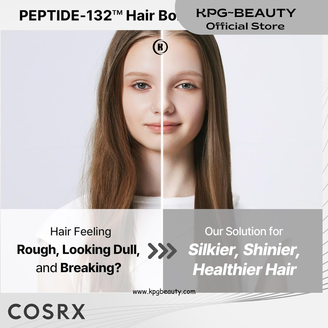 COSRX PEPTIDE 132 Hair Bond Repair Treatment - Deep Conditioner Hair Mask for Damaged, Dry Hair, Repairs Breakage & Split Ends with Collagen & Hyaluronic Acid, For All Hair Types 120 ML KPG BEAUTY