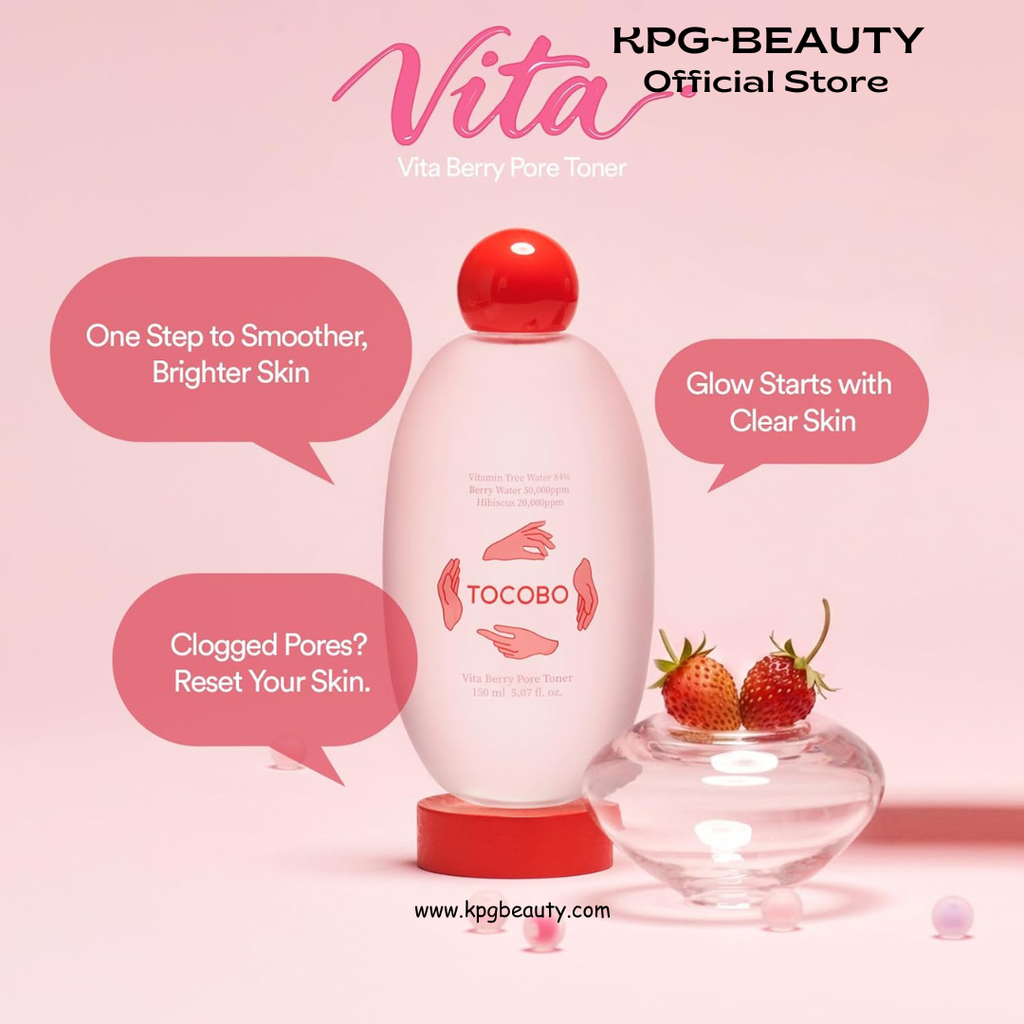 TOCOBO Korean Skincare VITA Berry Pore Toner 150ml Tocobo