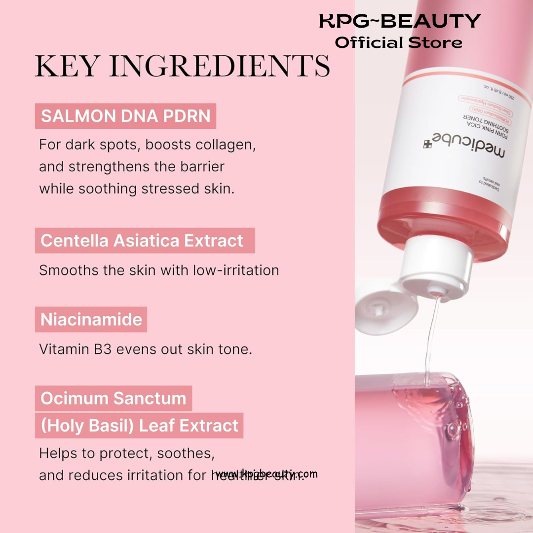 medicube PDRN Toner Salmon DNA PDRN CICA Soothing Toner | Lightweight & Watery for Skin Boosting, Soothing and Calming | Uneven Skin Tone Care with Peptide & Niacinamide | Korean Skincare, 8.45 fl.oz Medicube