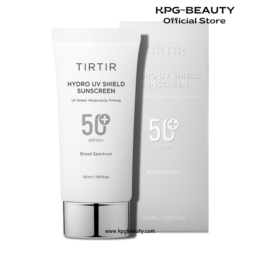 TIRTIR Hydro UV Shield Sunscreen | SPF 50+ Broad Spectrum UVA UVB Korean No White Cast Face Sunblock 50ml TIRTIR
