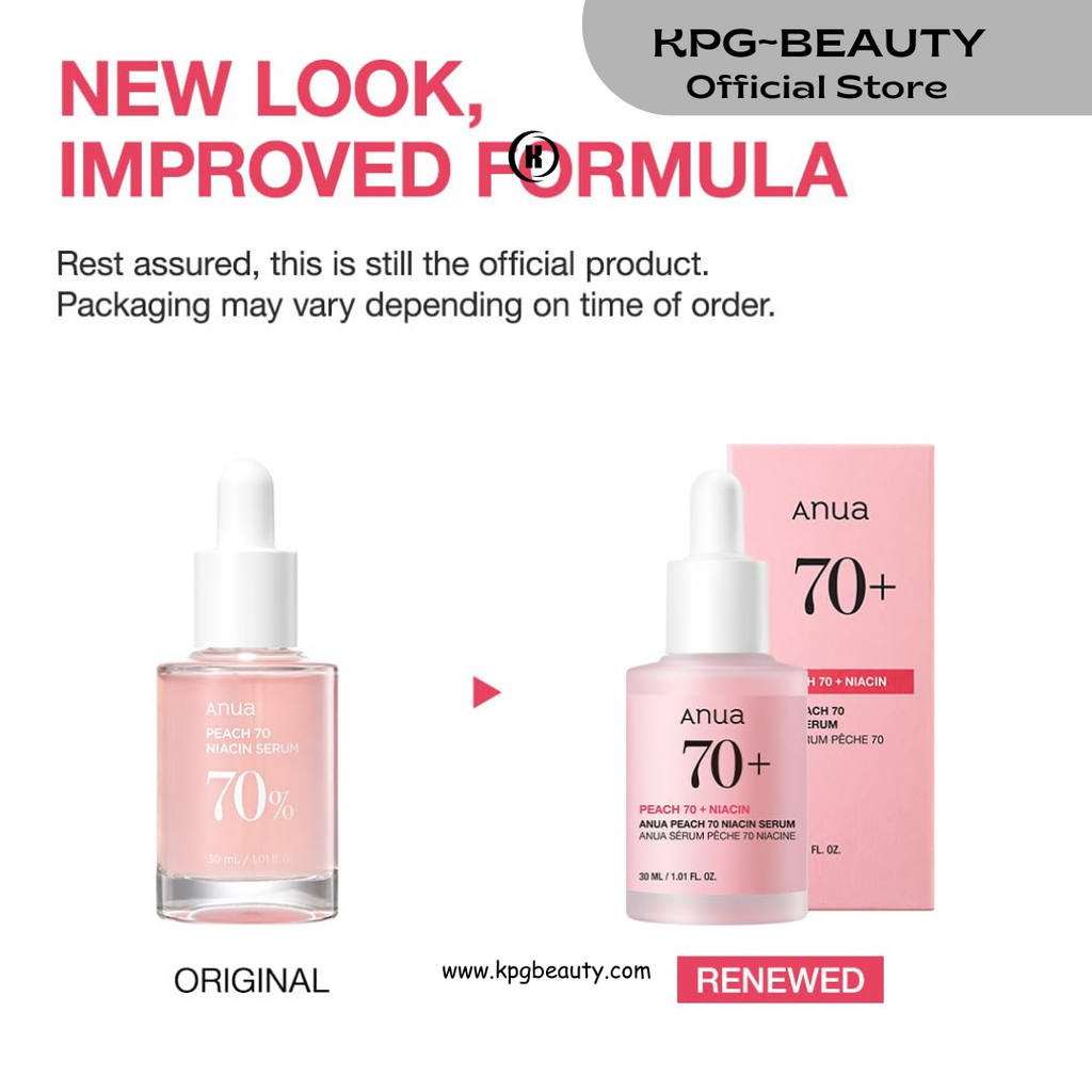 Anua Peach 70 Niacinamide Serum 30ml / brightening hydrating face serum/daily clean beauty