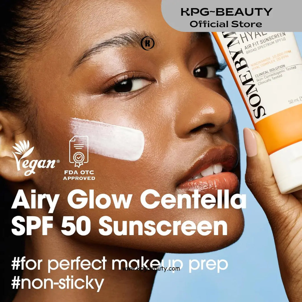 SOME BY MI V10 Hyal Air Fit Sunscreen SPF 50 – 1.69oz, 50ml – Korean Centella Sunscreen for Face with UV Protection – Non-Greasy, No White Cast, No Eye Irritation for Sensitive Skin – Korean Skin Care KPG BEAUTY Some By MI