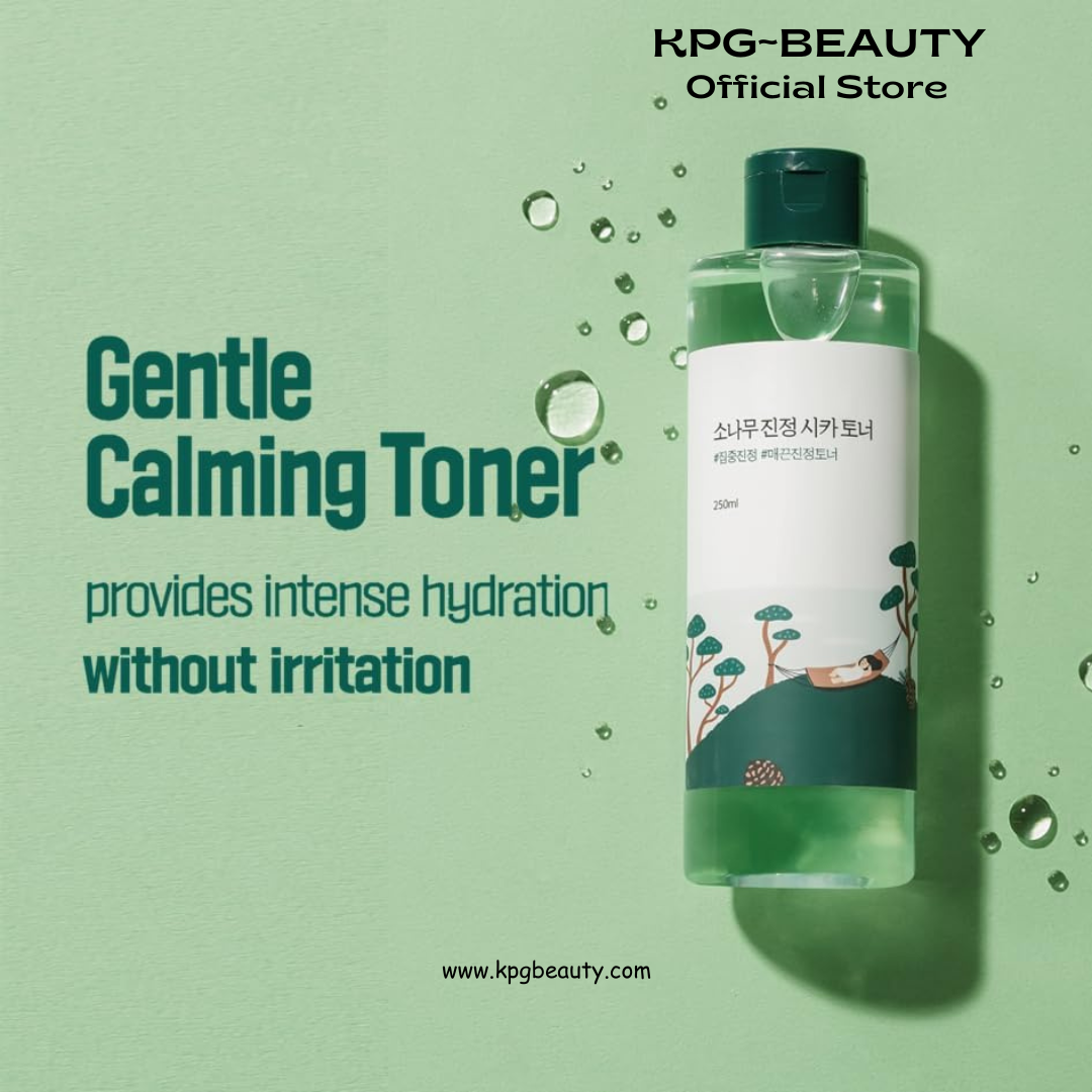 ROUND LAB Pine Calming CICA Toner 8.45 Fl Oz, Low-Acidic Hydrating Toner for Face with Pine CICA, BHA + LHA, and Hyaluronic Acid for Soothing, Exfoliating, and Restoring Skin Balance, Korean Skincare Round Lab