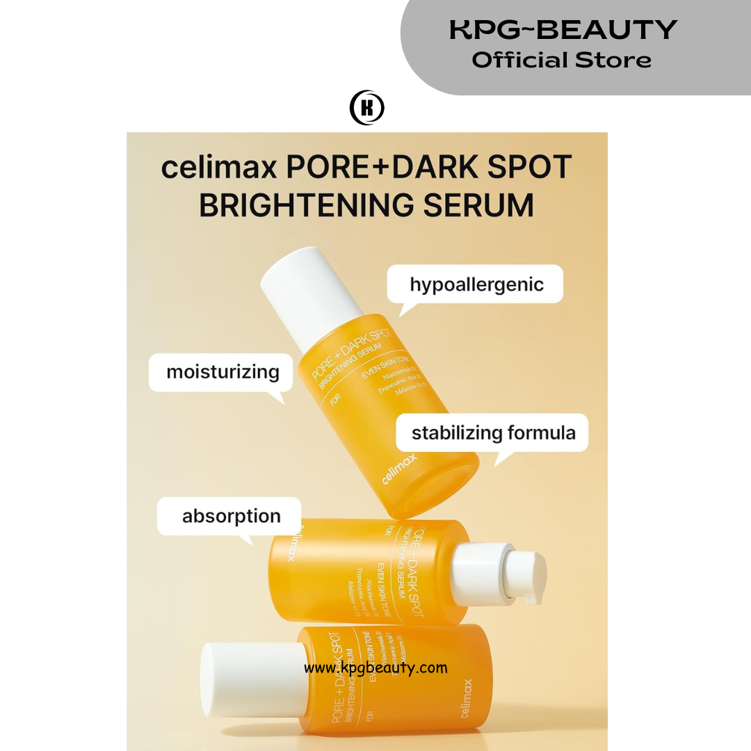 celimax Pore+Dark Spot Brightening Serum 30ml | Gel-like Serum for Enlarged Pores with Niacinamide, Tranexamic Acid, Pore Minimizer, Non-Irritating, Hydrating, For Sensitive Skin, hyperpigmentation Celimax