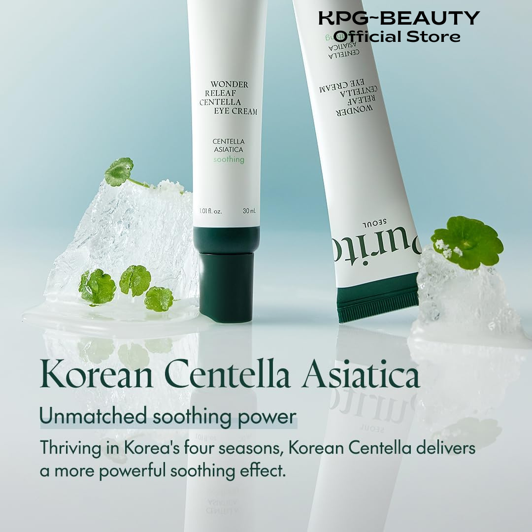 PURITO Centella Eye Cream, Korean Centella, for Sensitive Skin, Soothing, Facial Eye Cream for face, Dark Circles, Wrinkles, Puffiness, K-Beauty, Vegan & Cruelty-Free, 30ml 1fl.oz Purito Seoul