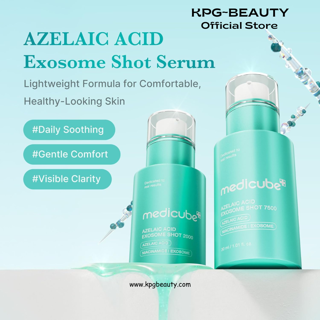 medicube Exosome Shot Azelaic Acid 2,000 PPM Spicule Facial Serum | Calm Redness Due to Dryness | Ideal for Use After Spot Care, Uneven Skin | Azelaic Acid, Niacinamide | Korean Skincare, 1.01 fl.oz Medicube