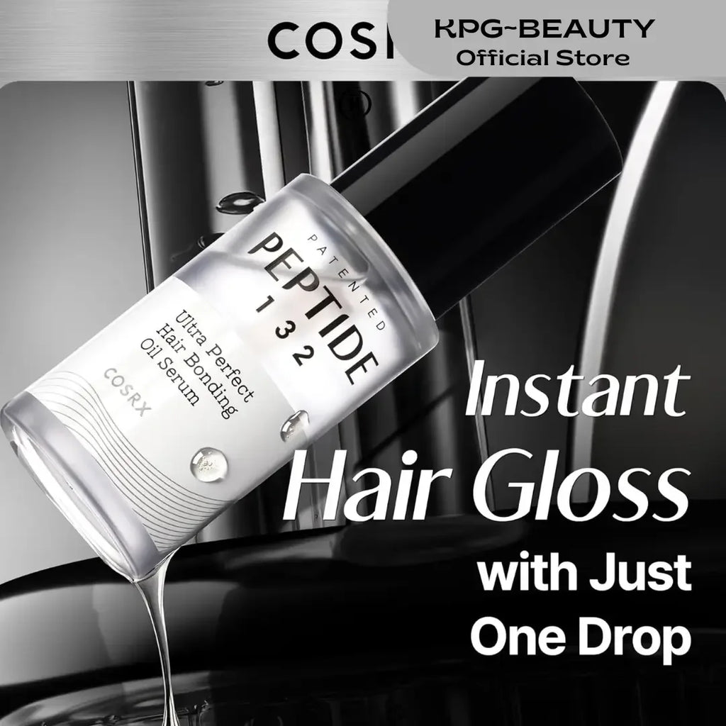 COSRX PEPTIDE 132 Hair Bonding Oil Serum, showcasing its travel-size convenience.