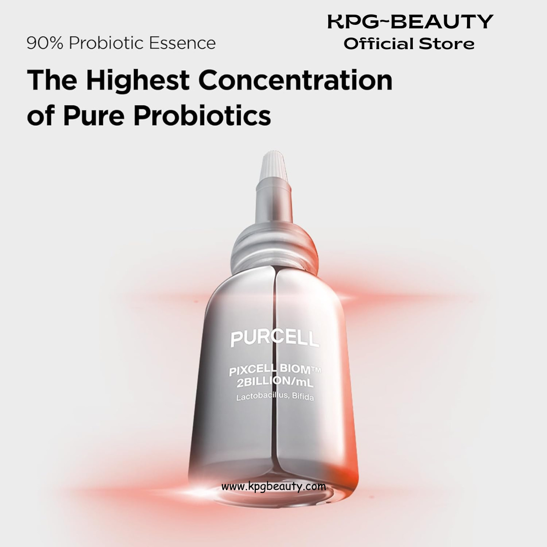 PURCELL Pixcell Biom 2B/mL Probiotic Essence Serum - Restores Skin Barrier with Bifida, Lactobacillus Ferment Lysate, Korean Probiotic Drops for acne prone skin and sensitive skin (30ml, 1.01 Fl Oz.) Purecell