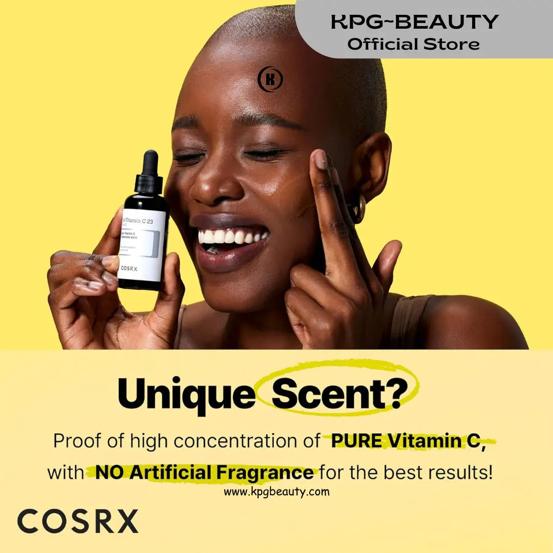 COSRX Pure Vitamin C 23% Serum with Vitamin E & Hyaluronic Acid, Hydrating Facial Serum for Fine Lines, Uneven Skin Tone & Dull Skin, 0.7oz/20g, Korean Skin Care KPG BEAUTY COSRX