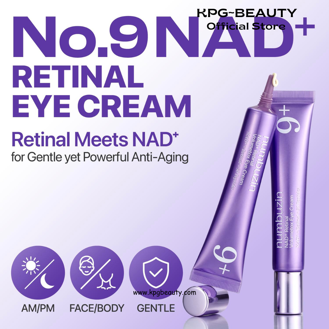 numbuzin No.9 NAD+ Retinal Volumetox Eye Cream, Anti-Aging Treatment for Wrinkles, Fine Lines, Dark Circles & Dark Spots, Gentle Retinal Formula with Peptides & Niacinamide, 0.67 fl. oz. Numbuzin