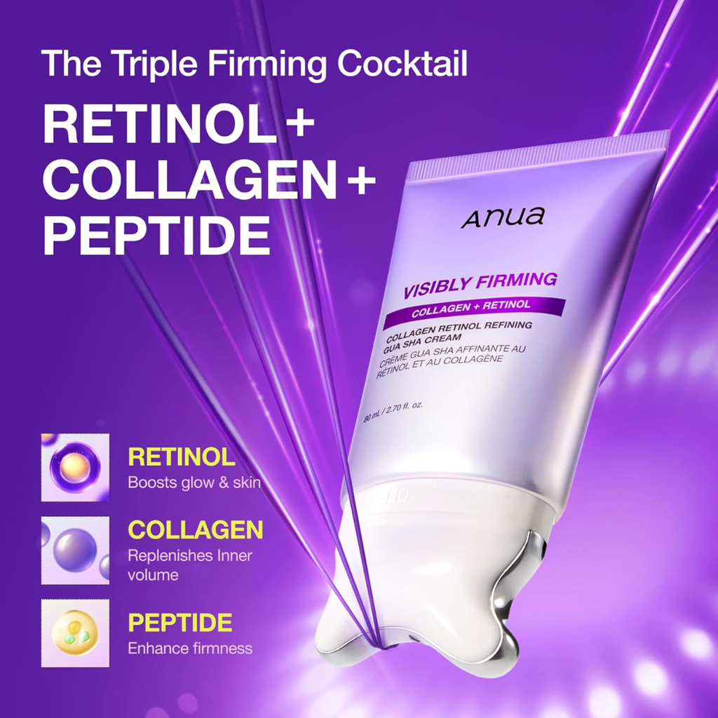 ANUA Collagen Retinol Refining Gua Sha Cream 80ml KPG BEAUTY Anua