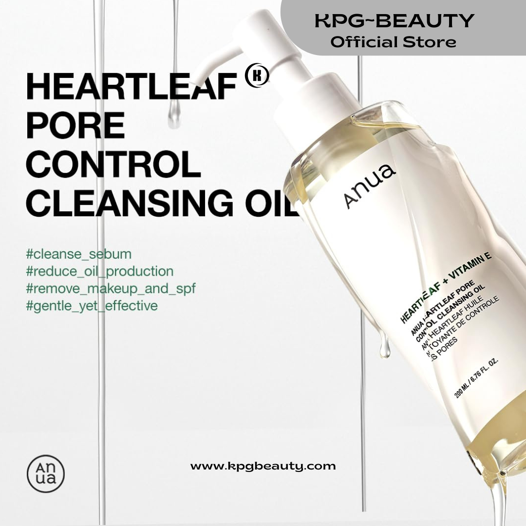 Anua Double Cleanser Duo for Facial Cleansing : Heartleaf Pore Control Cleansing Oil & Heartleaf Quercetinol Pore Deep Cleansing Foam for Double Cleansing, Korean Skincare