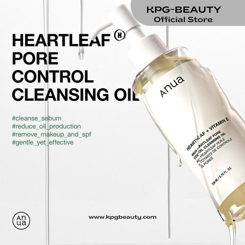 Anua Double Cleanser Duo for Facial Cleansing : Heartleaf Pore Control Cleansing Oil & Heartleaf Quercetinol Pore Deep Cleansing Foam for Double Cleansing, Korean Skincare