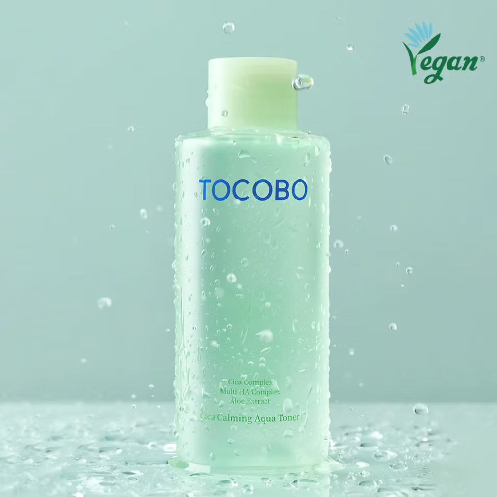 TOCOBO CICA Calming Aqua Toner – Korean Soothing Face Toner with CICA, Hyaluronic Acid & Aloe – Daily Hydration for Sensitive Skin, 24-Hour Moisture, Hypoallergenic pH Balancing Formula KPGBEAUTY