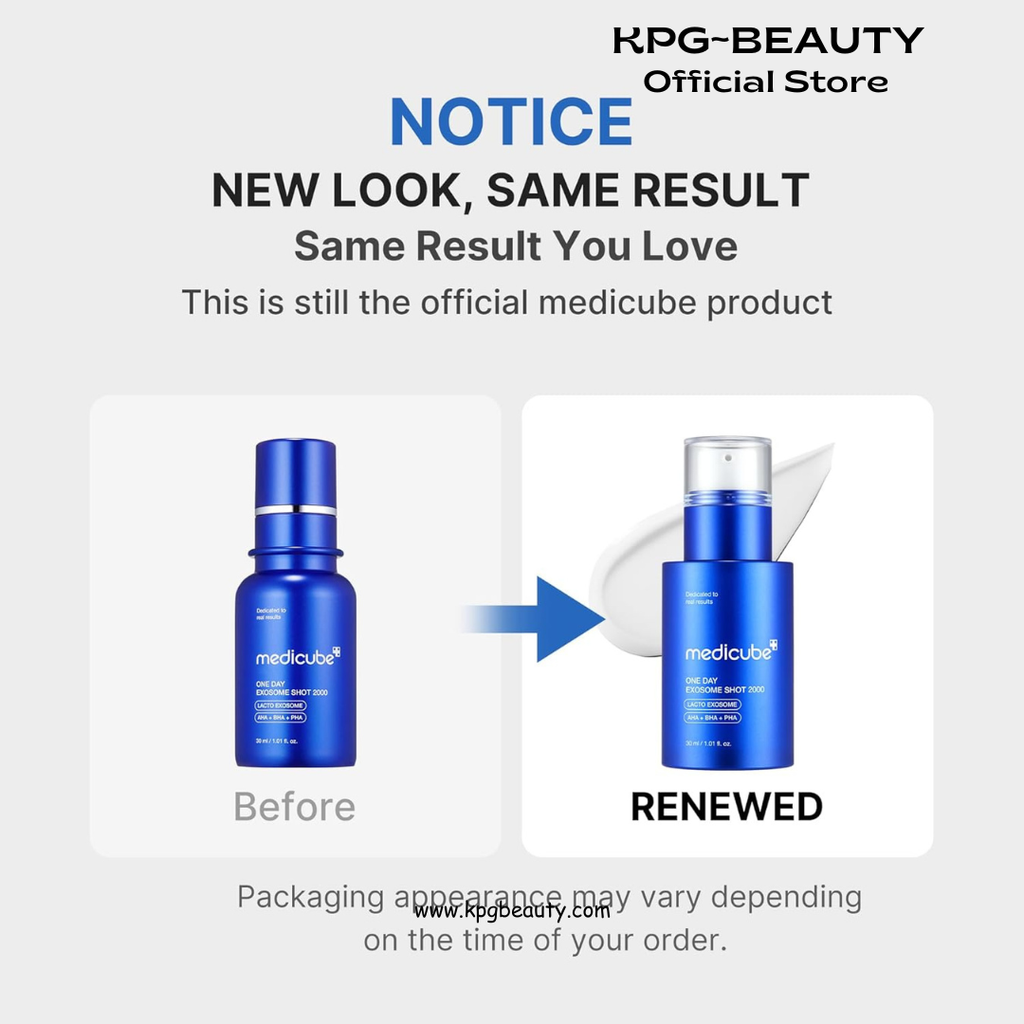 medicube Exosome Shot Zero 7,500 PPM Spicule Facial Serum | Liquid Skin Booster Serum | Exosome, AHA+BHA+PHA | Pore Care, Dead Skin Cells, Skin Texture | Korean Skincare, 1.01 fl.oz Medicube
