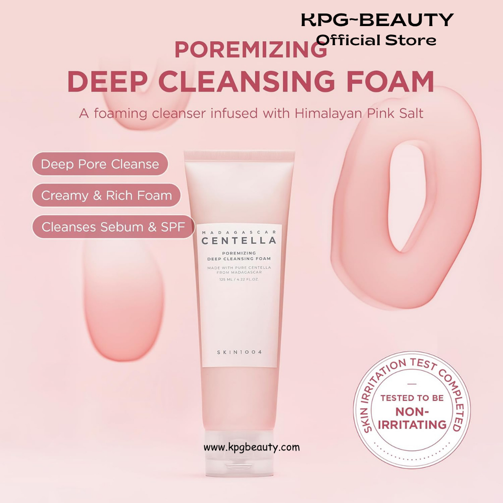 SKIN1004 Poremizing Deep Cleansing Foam Pink Salt Pore Cleanser KPG BEAUTY SKIN1004