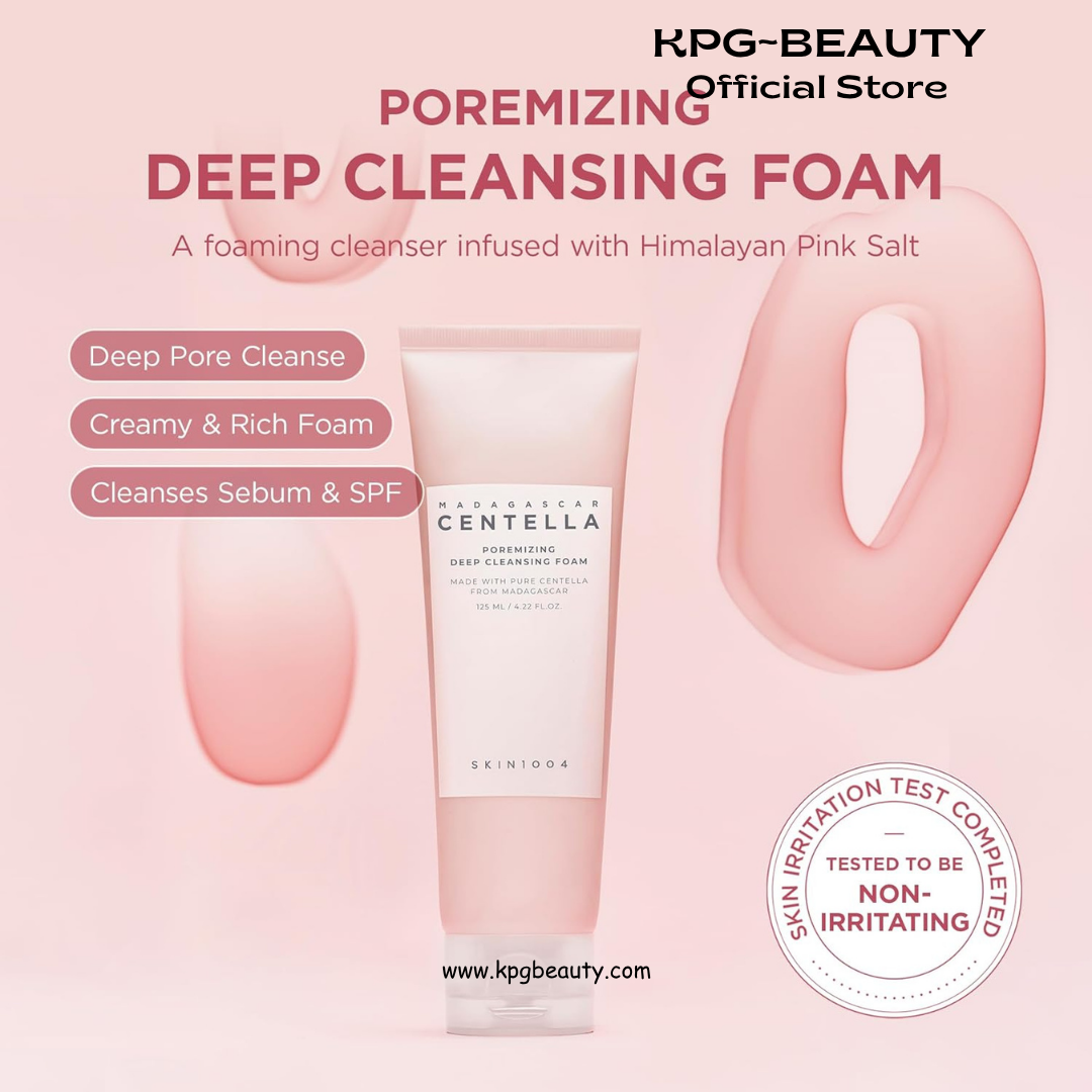 SKIN1004 Poremizing Deep Cleansing Foam Pink Salt Pore Cleanser KPG BEAUTY SKIN1004