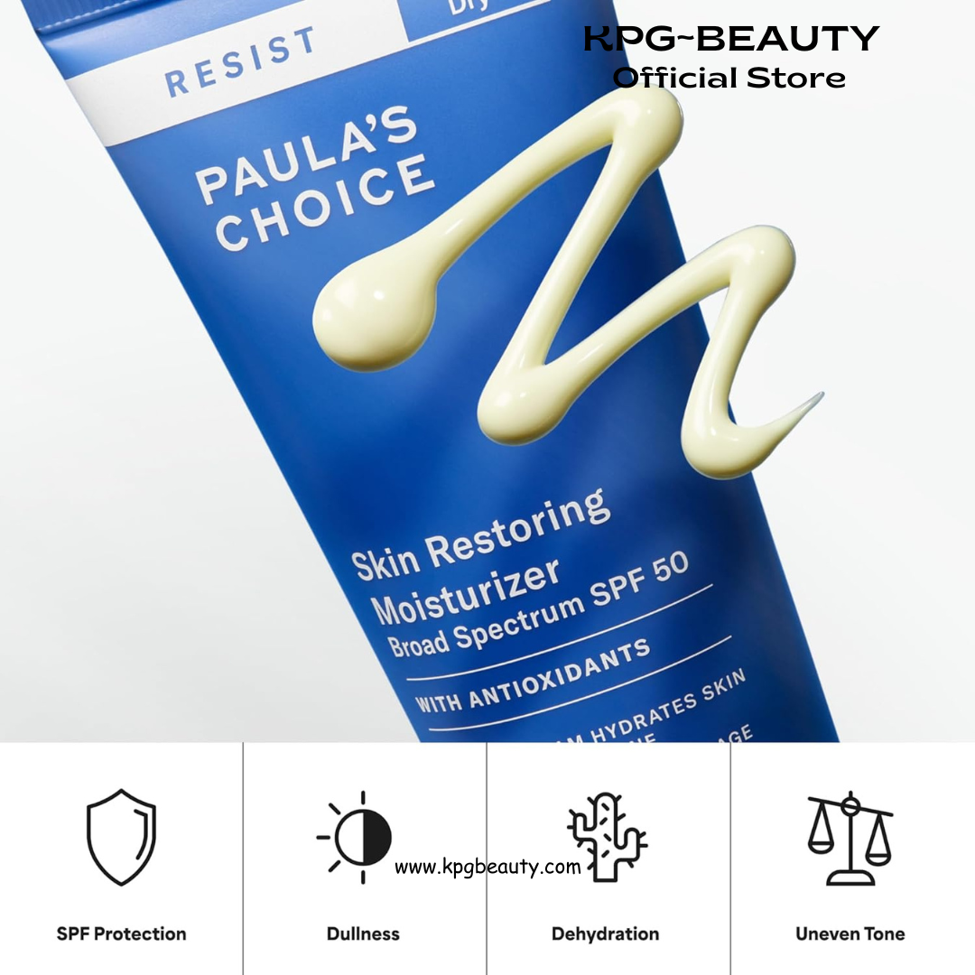Paula's Choice RESIST Skin Restoring Moisturizer SPF 50, UVA & UVB Protection, Shea Butter & Niacinamide, Anti-Aging Sunscreen for Dry Skin, 2oz Paula’s Choice