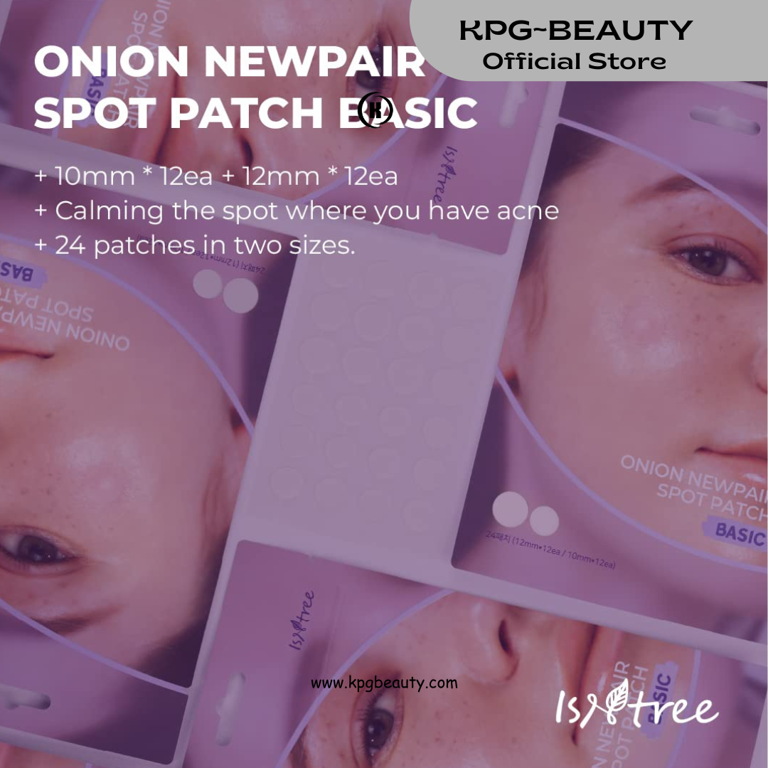 ISNtree Onion New Pair Spot Patch Basic | Acne Care Hydrocolloid Patches (24 Patches) ISNTREE