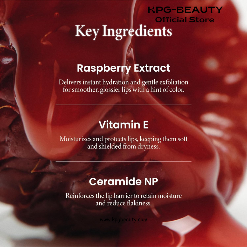 AXIS-Y Vita Glow Lip Oil - Nourishing Tinted Lip Gloss with Vitamin E & Ceramide - Long-Lasting Non-Sticky Formula for Dry Lips - Vegan K-Beauty Lip Treatment - 0.13 fl. oz. (Chilled Berry) AXIS-Y