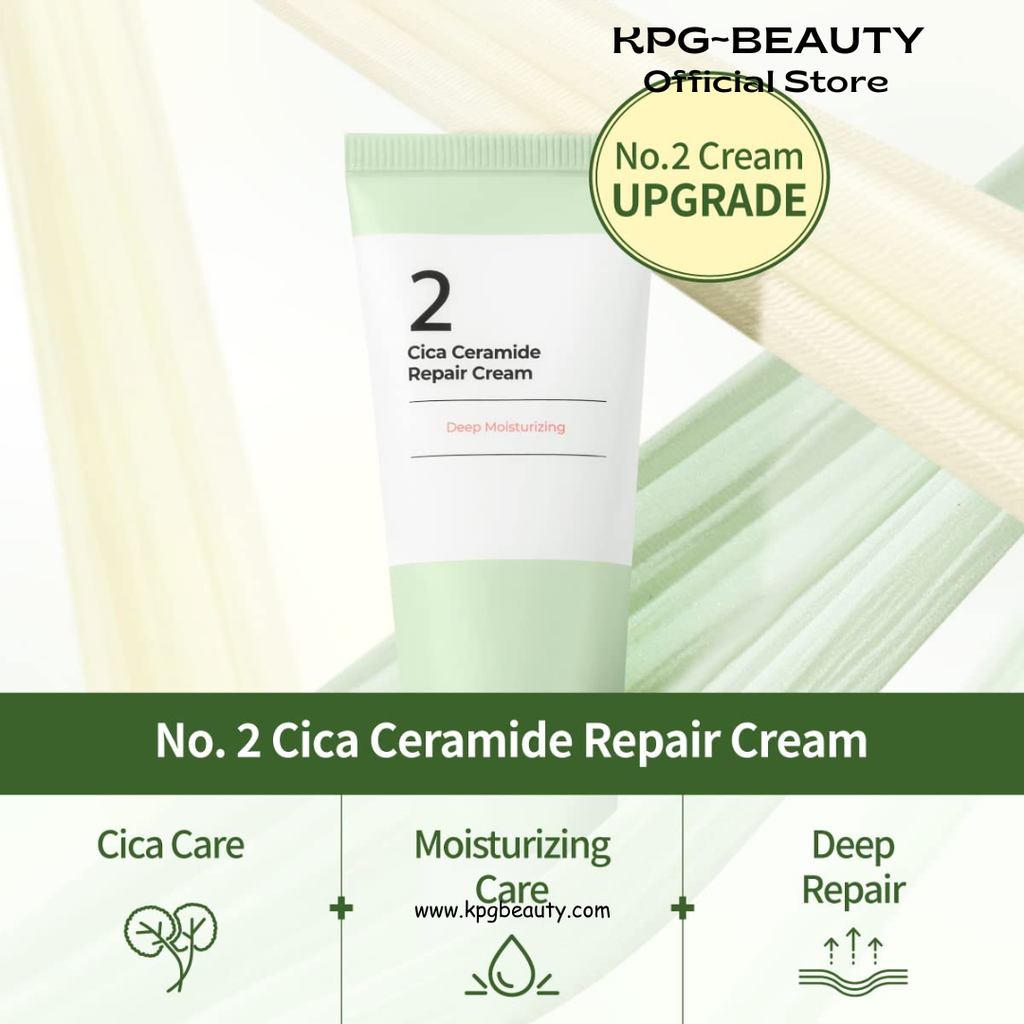 numbuzin No.2 Cream | Cica Ceramide Repair Cream | Ceramide, Centella Asiatica | Hydrating, Calming, Strengthen Skin Barrier, Deep Repair, Recovery | All Skin Types | 2.02 fl. oz. Numbuzin