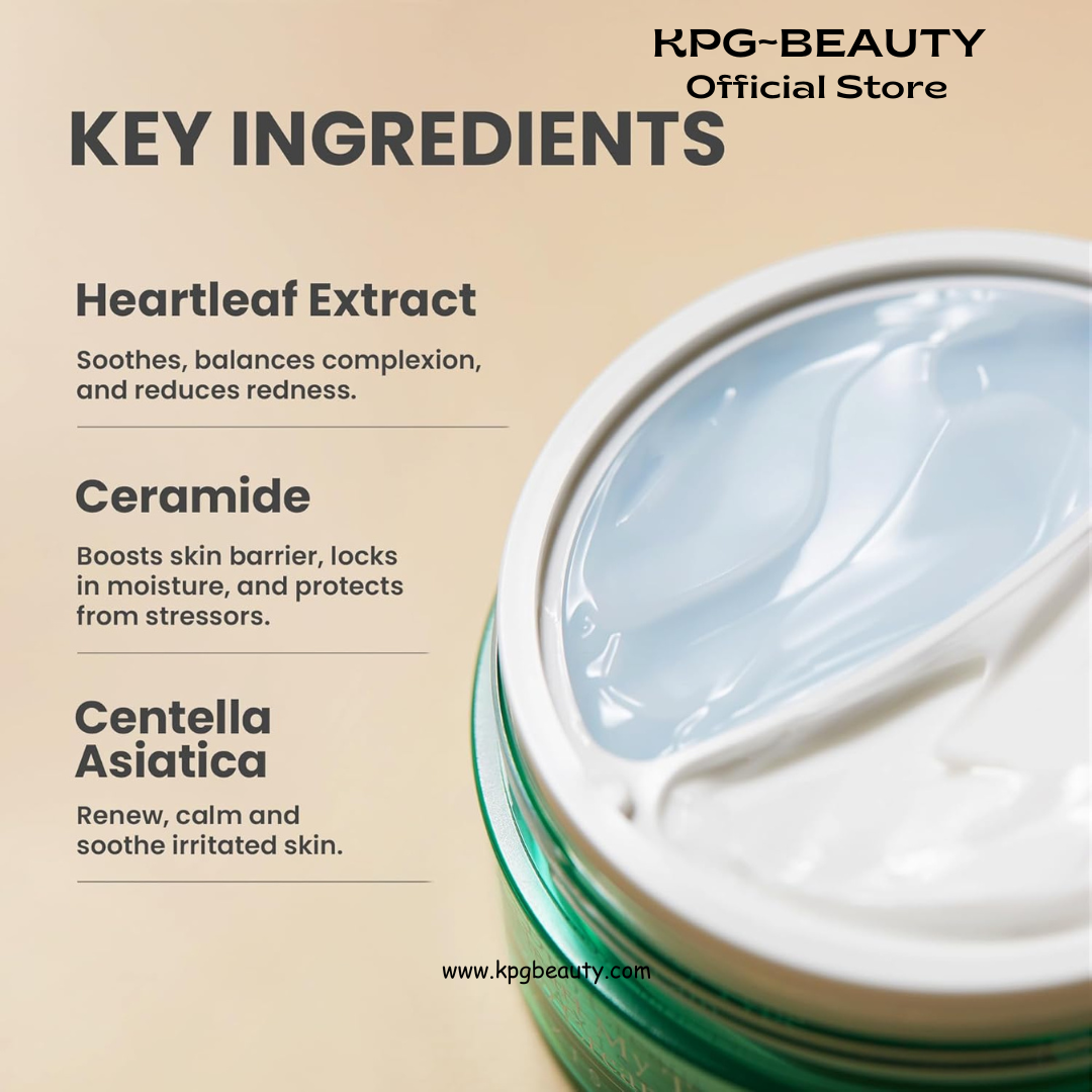 AXIS-Y Cera-Heart My Type Duo Cream with Heartleaf & Ceramide - Redness Relief & Moisture Skin Barrier Repair - Vegan Korean Skin Care Moisturizer Face Cream (2.02 fl. oz.) AXIS-Y