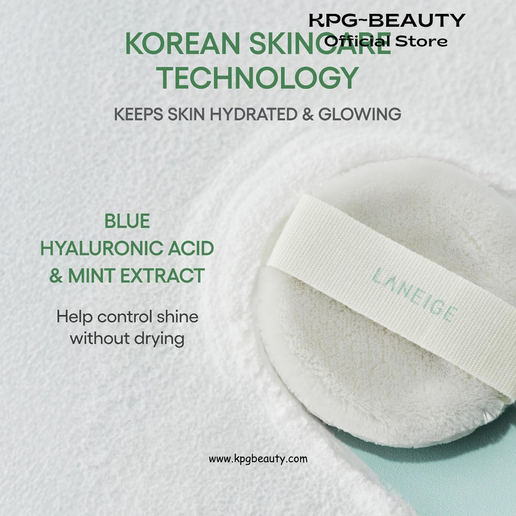 LANEIGE Neo Blurring Powder: Korean Oil-Control Compact with Pore Blurring, Smoothing Finish & Travel-Friendly, No-Spill Packaging KPGBEAUTY