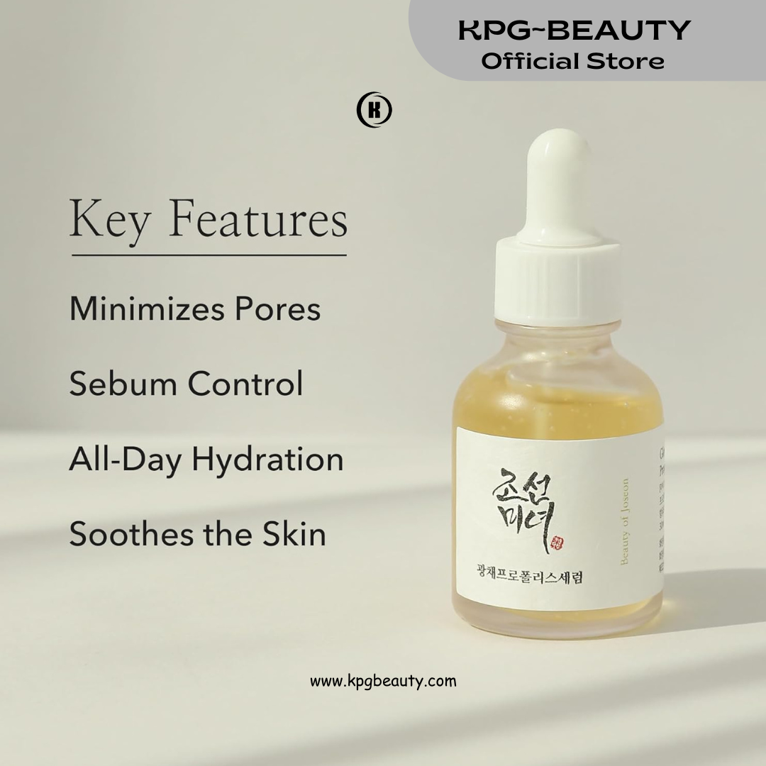 Beauty of Joseon Glow Serum Propolis and Niacinamide Hydrating Facial Soothing Moisturizer for Irritated Uneven Skin Tone, Korean Skin Care, 60ml KPG BEAUTY