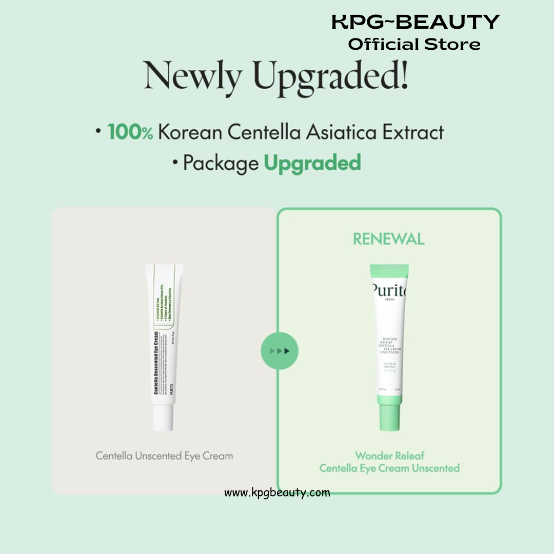 PURITO Centella Unscented Eye Cream, Korean Centella, for Sensitive Skin, Soothing, Facial Eye Cream for face, Dark Circles, Wrinkles, Puffiness, K-Beauty, Vegan & Cruelty-Free, 30ml 1fl.oz Purito Seoul