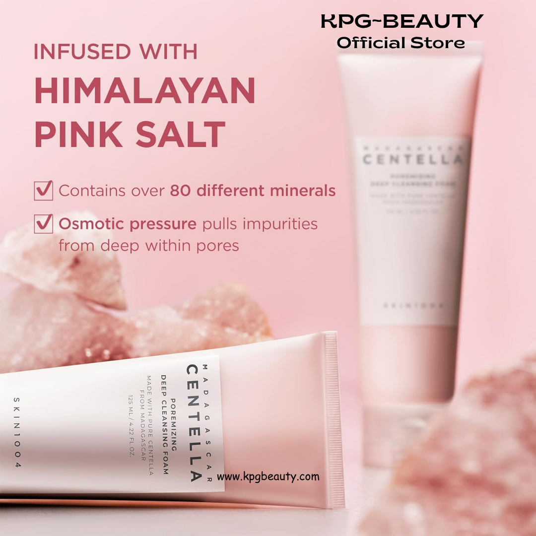 SKIN1004 Poremizing Deep Cleansing Foam Pink Salt Pore Cleanser KPG BEAUTY SKIN1004