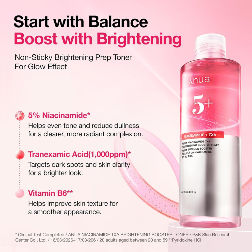 ANUA Niacinamide Tranexamic Acid Brightening Booster Toner 250ml KPG BEAUTY Anua