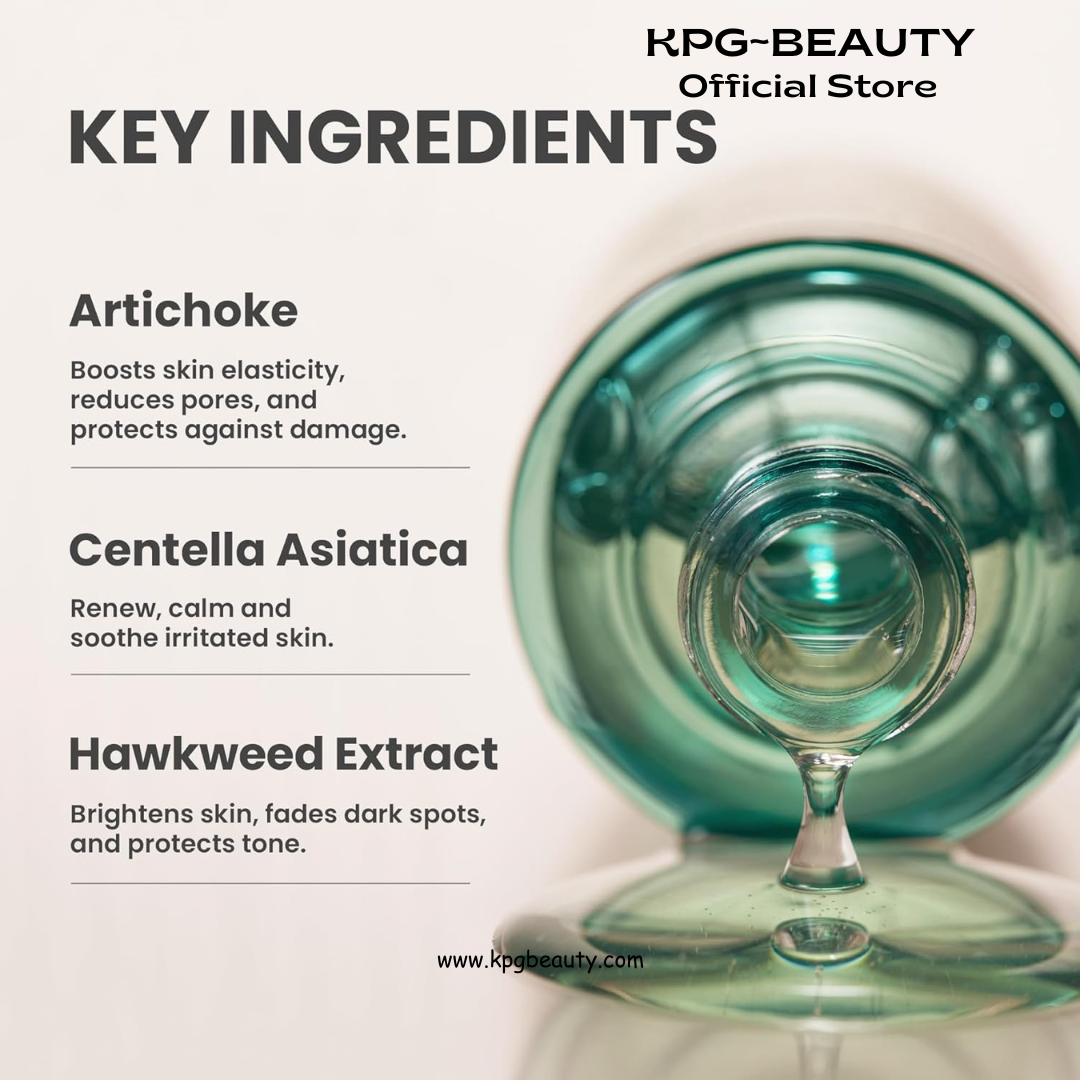 AXIS-Y Artichoke Intensive Skin Barrier Ampoule - Face Moisturizer Dark Spot Corrector Centella Ampoule - Vegan Korean Skin Care Facial Serum for All Skin Types (1.01 fl. oz.) AXIS-Y