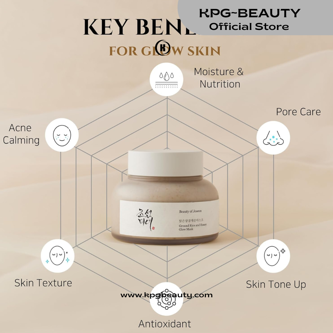 [Beauty of Joseon] Ground Rice and Honey Glow Mask (150ml) | Wash-off Face Mask for Dry and Sensitive Skin, Pore and Sebum Care, Pore Cleansing