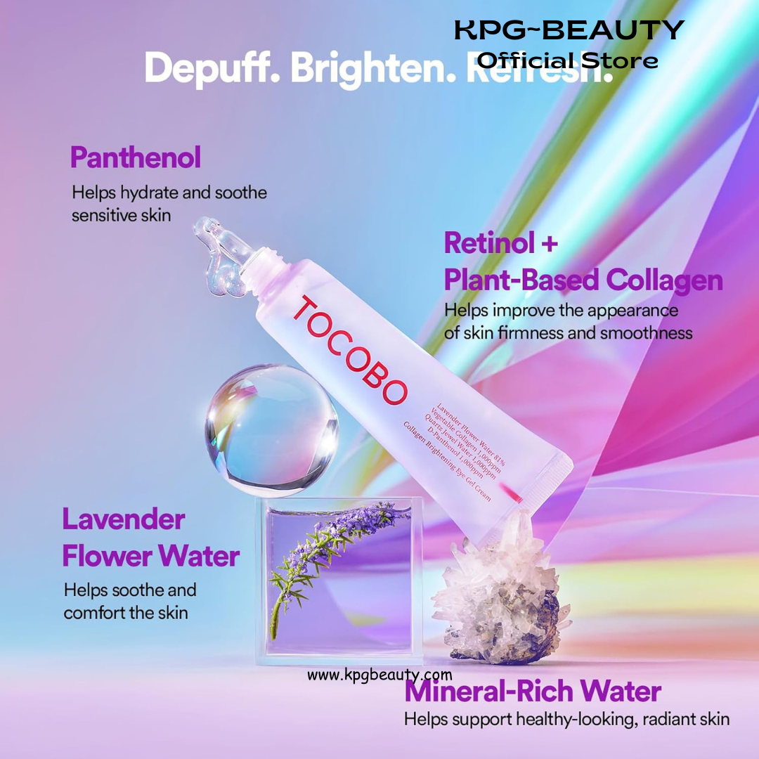 TOCOBO Korean Skincare COLLAGEN BRIGHTENING EYE GEL CREAM 30ml Tocobo