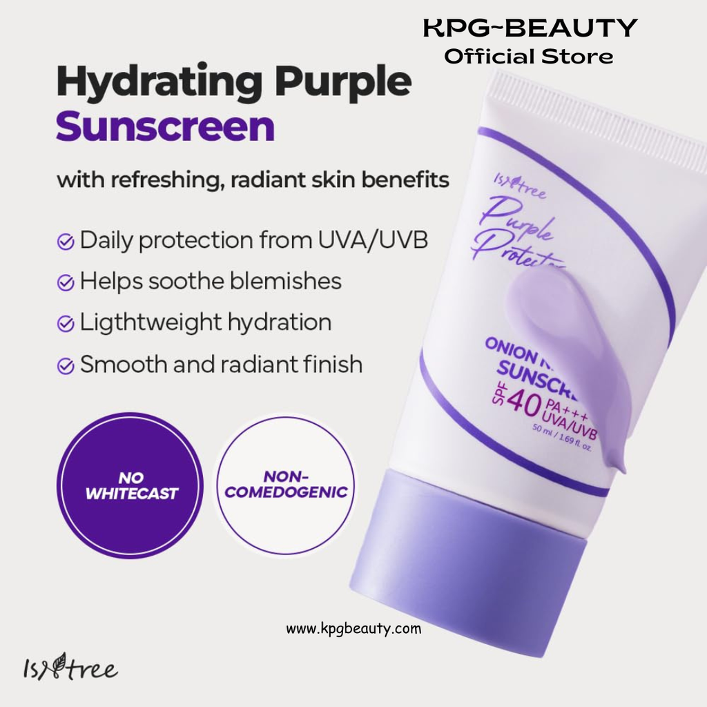 ISNTREE Onion Newpair Sunscreen 50ml, 1.69 fl oz + Hyaluronic Acid Daily Sun Gel 50ml, 1.69 fl oz ISNTREE