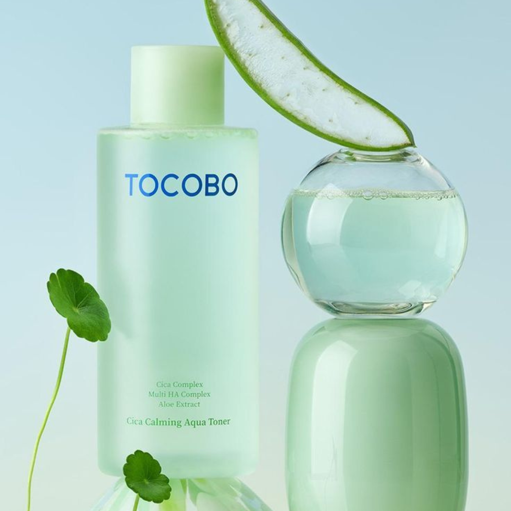 TOCOBO CICA Calming Aqua Toner – Korean Soothing Face Toner with CICA, Hyaluronic Acid & Aloe – Daily Hydration for Sensitive Skin, 24-Hour Moisture, Hypoallergenic pH Balancing Formula KPGBEAUTY