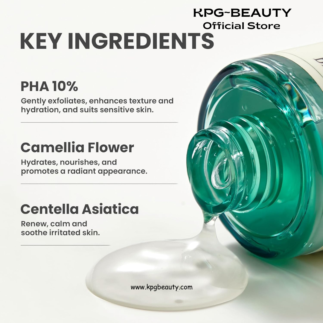 AXIS-Y PHA Resurfacing Glow Peel - 10% PHA Fruit Extract Mild Peeling Gel Exfoliator Pore Minimizer for Face - Vegan Korean Skin Care Glass Skin Face Peel (1.69 fl. oz.) AXIS-Y