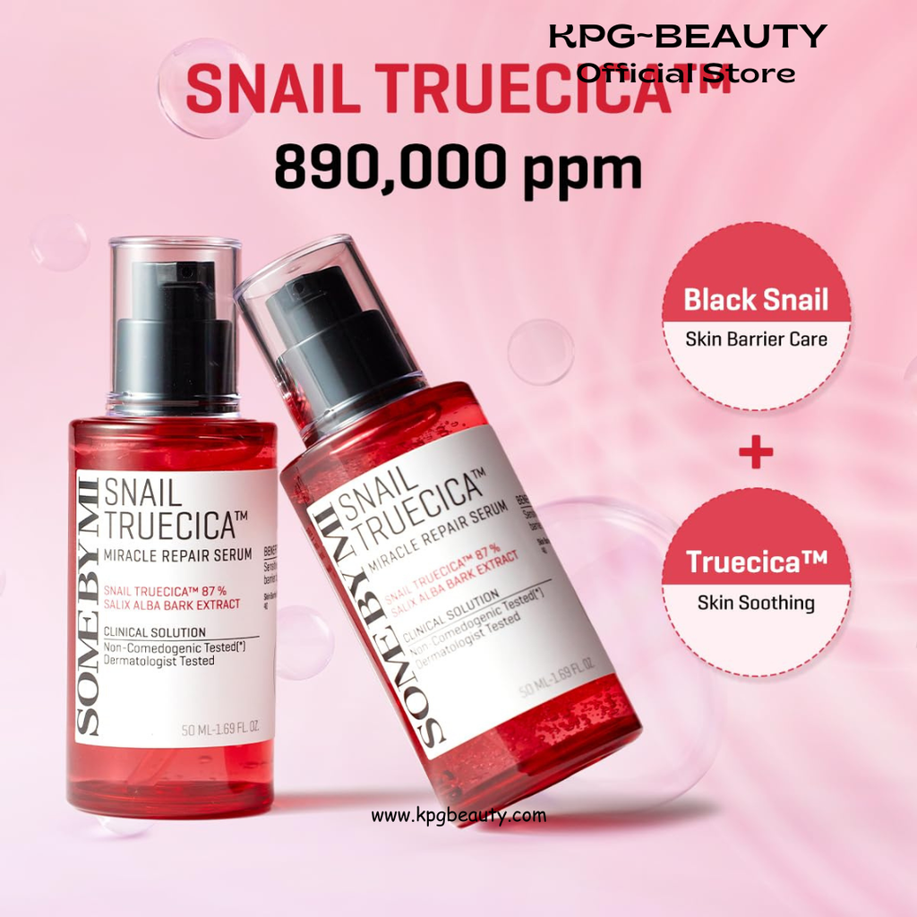 SOME BY MI Snail Trucica Miracle Repair Serum - 1.69Oz, 50ml - Made from Snail Mucin for Sensitive Skin - Daily Repair Face Serum for Post Acne Marks and Strengthen Skin Barrier - Korean Skin Care KSecret