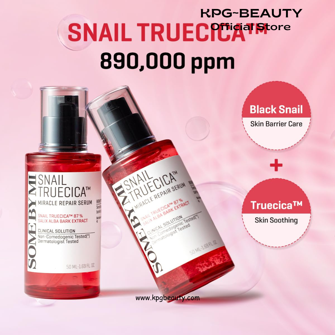 SOME BY MI Snail Trucica Miracle Repair Serum - 1.69Oz, 50ml - Made from Snail Mucin for Sensitive Skin - Daily Repair Face Serum for Post Acne Marks and Strengthen Skin Barrier - Korean Skin Care KSecret