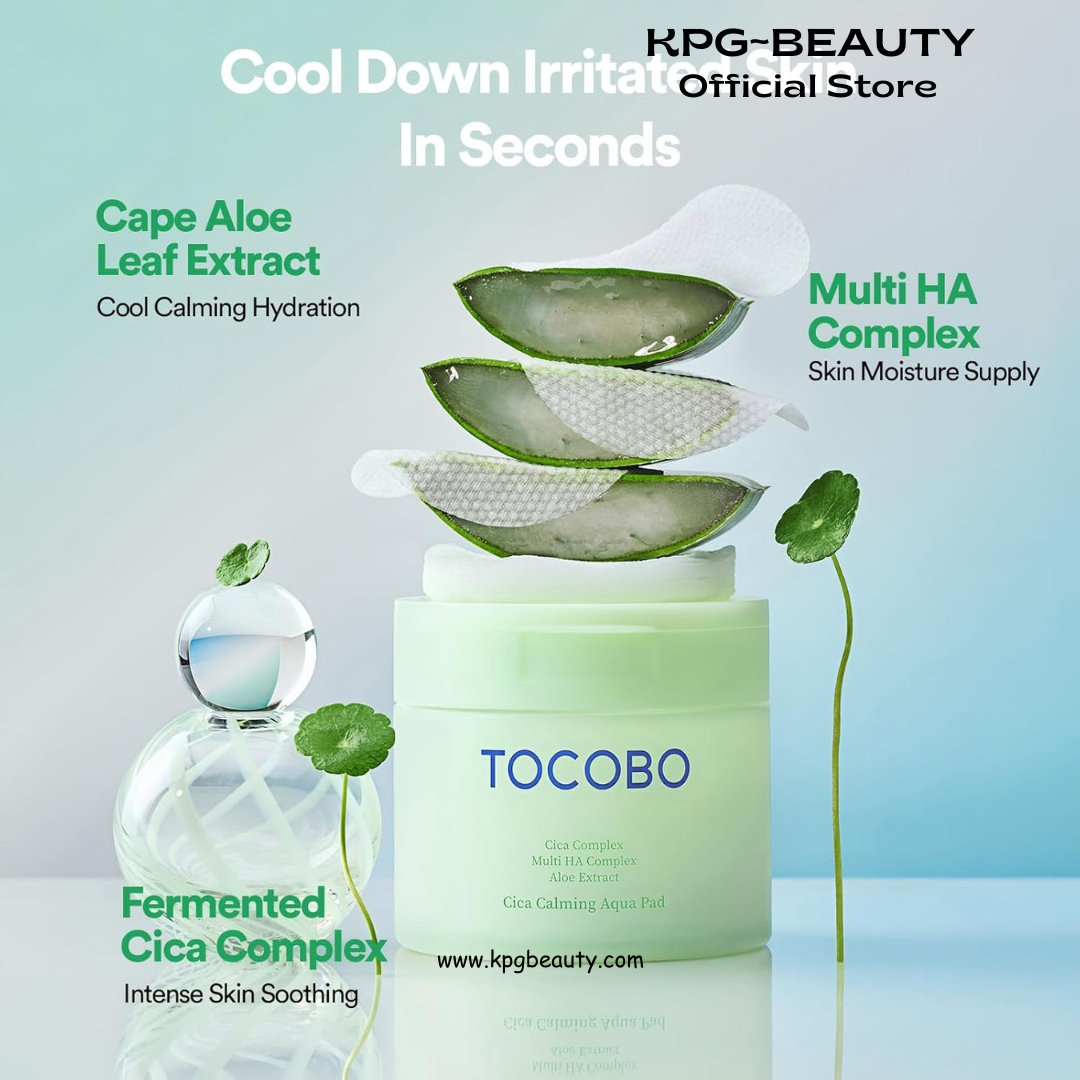 TOCOCO Korean Skincare CICA Calming Aqua PAD Tocobo