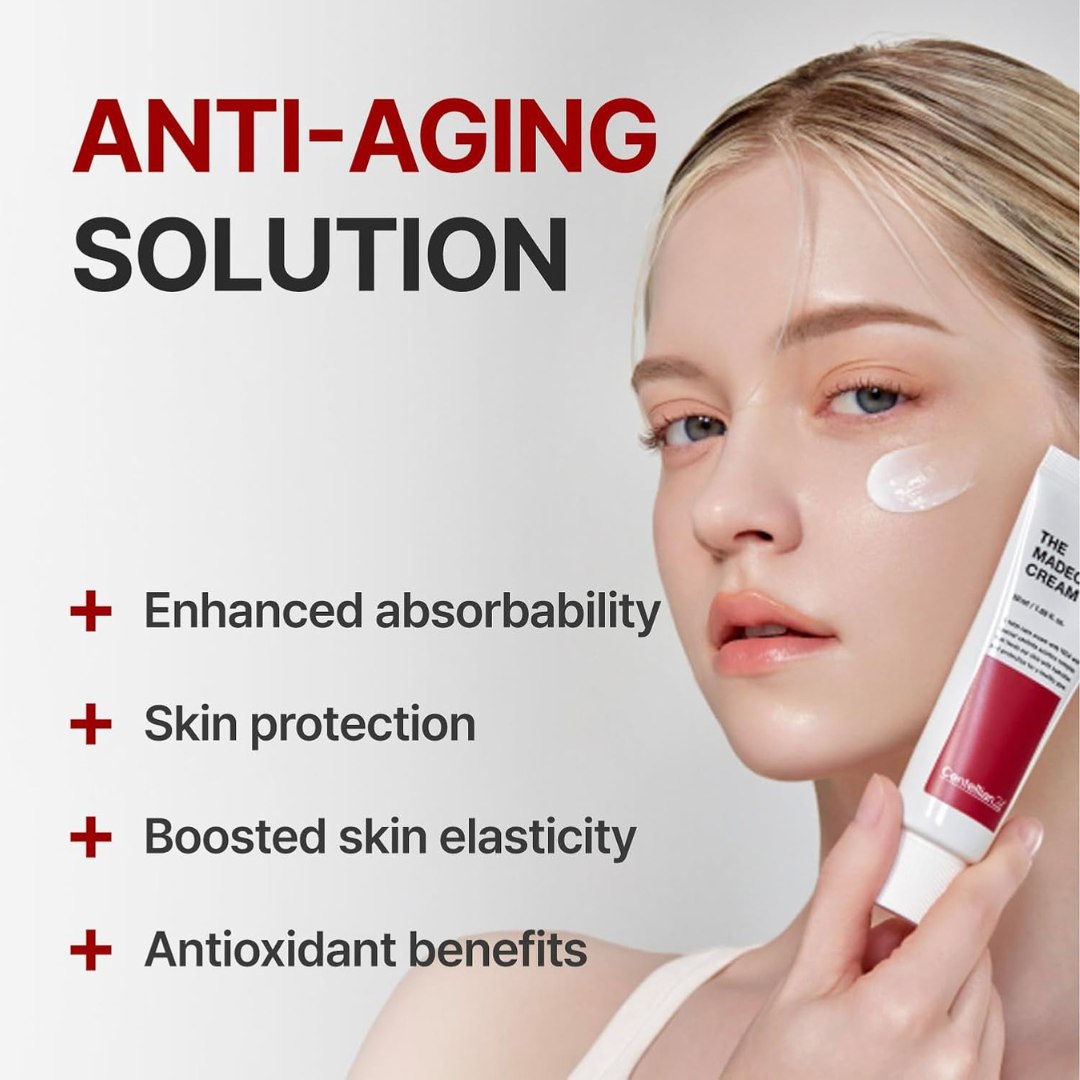 CENTELLIAN 24 Madeca Cream (Season 6, 1.7fl oz) - Centella Moisturizer for Face, Korean Skin Care. Dry, Sensitive Skin. TECA, Centella Asiatica, Madecassoside CENTELLIAN 24